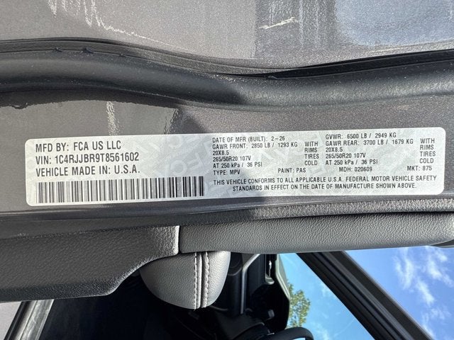 2026 Jeep Grand Cherokee L Limited