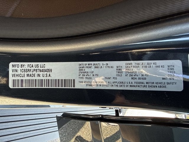 2026 RAM 1500 Laramie