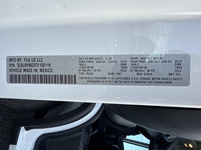 2026 RAM ProMaster Cargo Van Tradesman