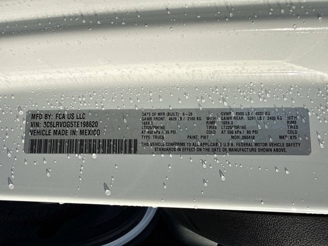 2026 RAM ProMaster Cargo Van Tradesman