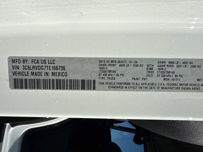 2026 RAM ProMaster Cargo Van Tradesman