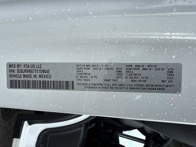 2026 RAM ProMaster Cargo Van Tradesman