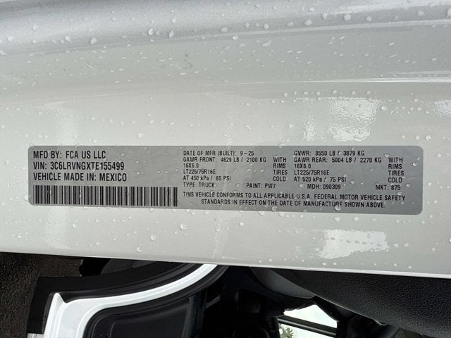 2026 RAM ProMaster Cargo Van Tradesman