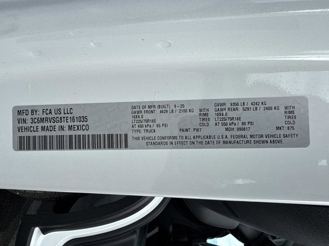 2026 RAM ProMaster Cargo Van Tradesman