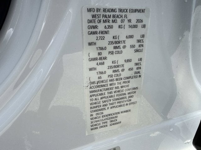 2026 RAM 3500 Chassis Cab Tradesman