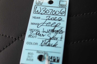 2026 Jeep Wrangler Sport