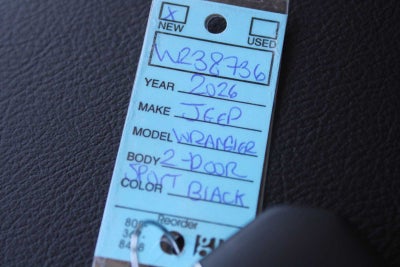 2026 Jeep Wrangler WRANGLER 2-DOOR SPORT