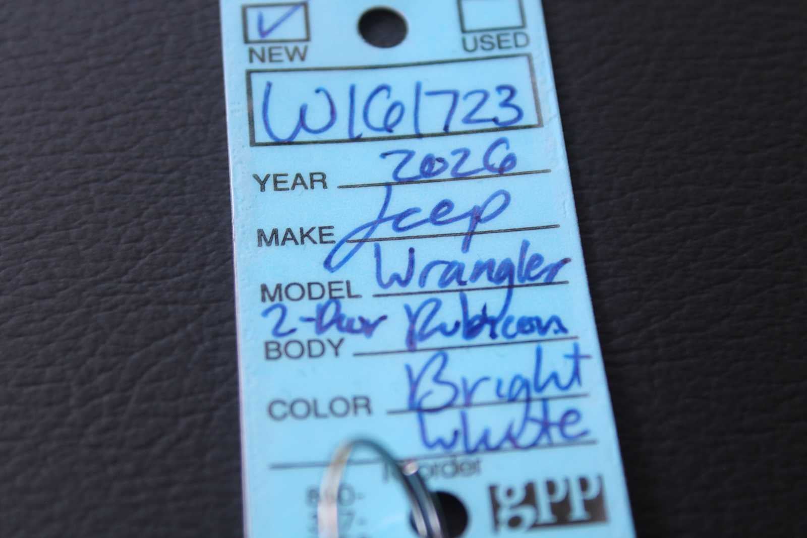 2026 Jeep Wrangler WRANGLER 2-DOOR RUBICON