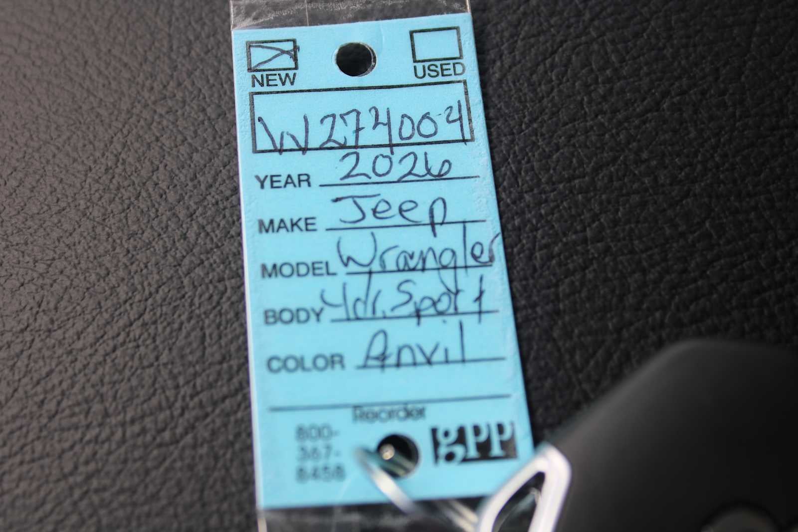 2026 Jeep Wrangler WRANGLER 4-DOOR SPORT S