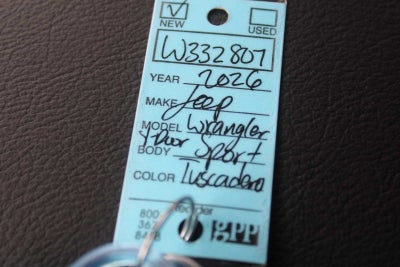 2026 Jeep Wrangler Sport S