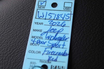 2026 Jeep Wrangler WRANGLER 4-DOOR SPORT