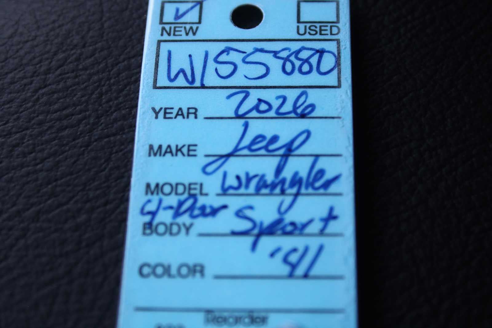 2026 Jeep Wrangler WRANGLER 4-DOOR WILLYS