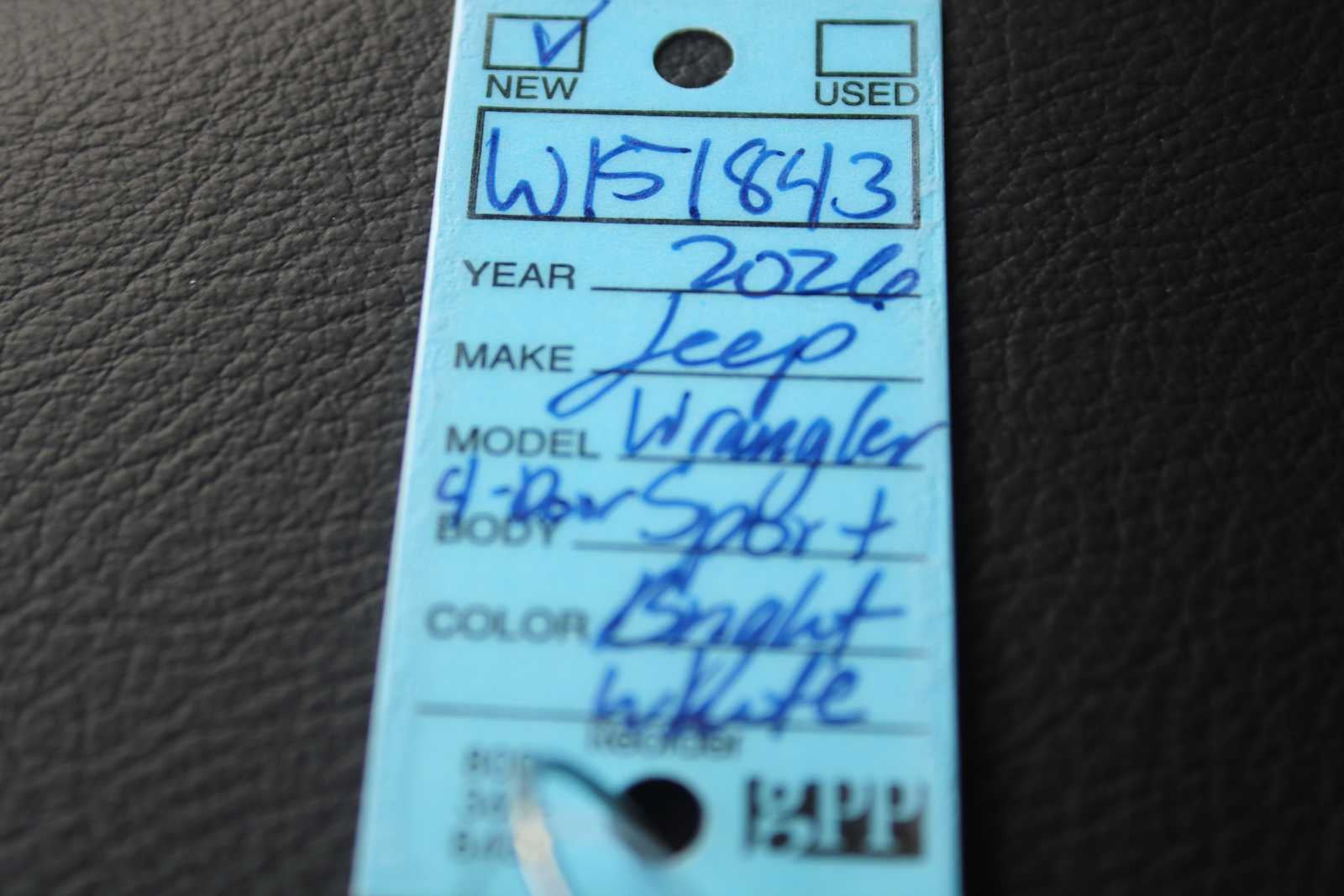 2026 Jeep Wrangler WRANGLER 4-DOOR SPORT