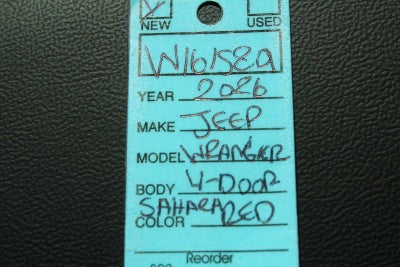 2026 Jeep Wrangler WRANGLER 4-DOOR SAHARA