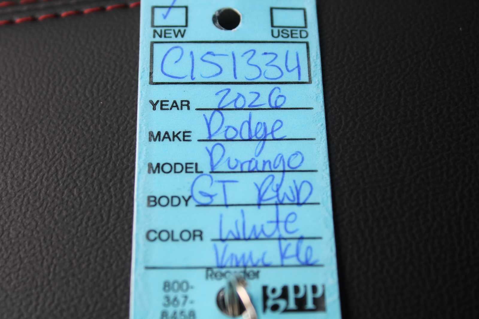 2026 Dodge Durango DURANGO GT RWD