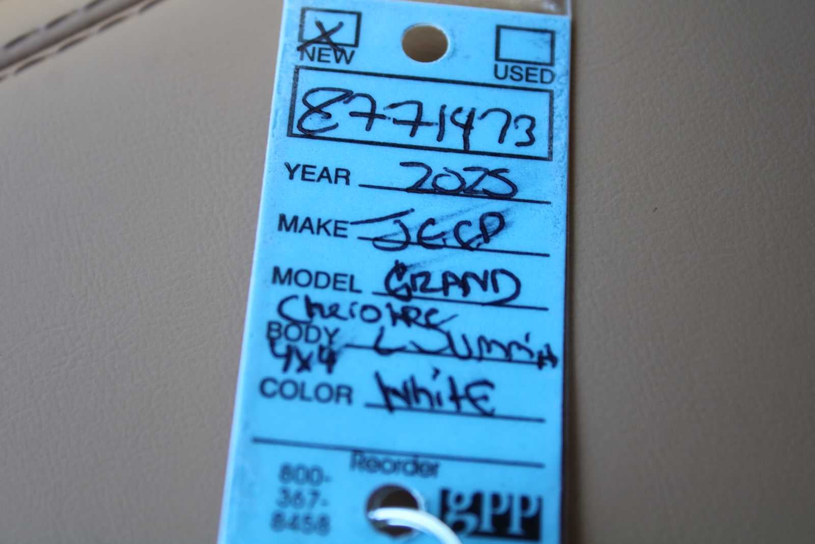 2025 Jeep Grand Cherokee GRAND CHEROKEE L SUMMIT RESERVE 4X4