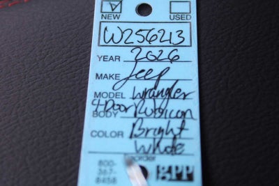 2026 Jeep Wrangler WRANGLER 4-DOOR RUBICON X