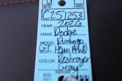 2026 Dodge Durango DURANGO GT PLUS AWD HEMI V8