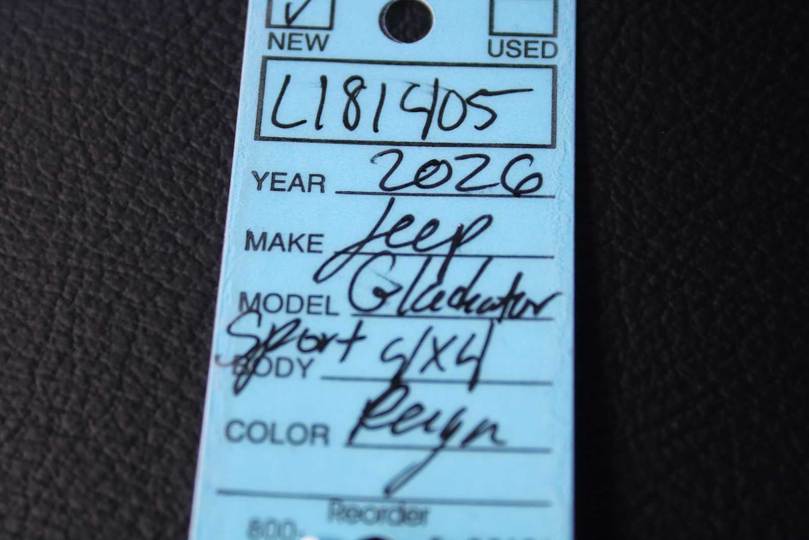 2026 Jeep Gladiator GLADIATOR SPORT 4X4