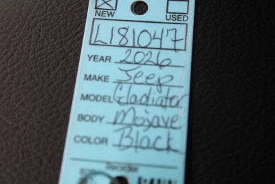 2026 Jeep Gladiator GLADIATOR MOJAVE 4X4