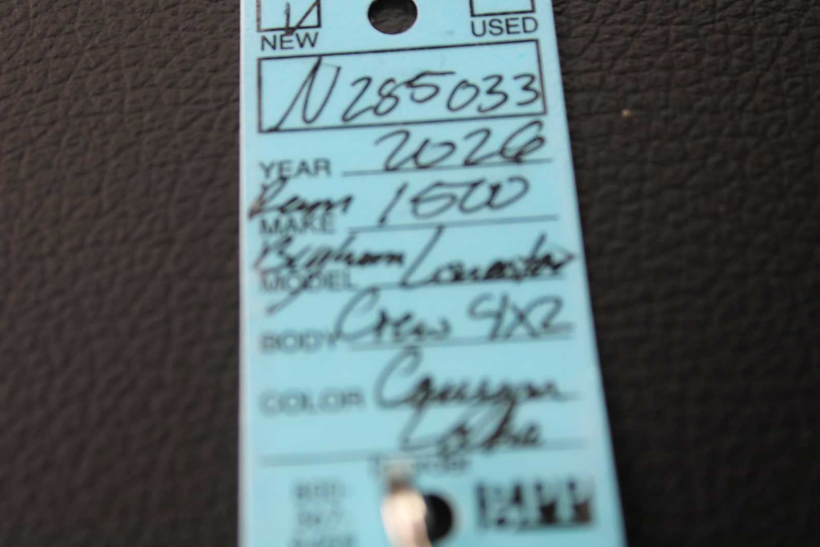 2026 RAM Ram 1500 RAM 1500 BIG HORN CREW CAB 4X2 5'7' BOX