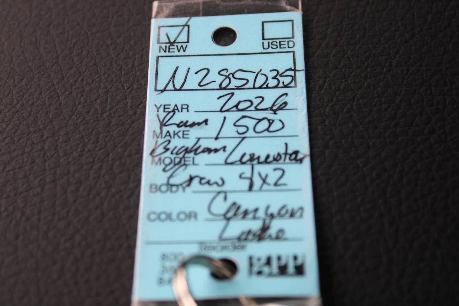 2026 RAM Ram 1500 RAM 1500 BIG HORN CREW CAB 4X2 5'7' BOX