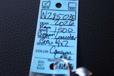 2026 RAM Ram 1500 RAM 1500 BIG HORN CREW CAB 4X2 5'7' BOX