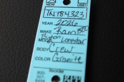 2026 RAM Ram 1500 RAM 1500 BIG HORN CREW CAB 4X4 5'7' BOX