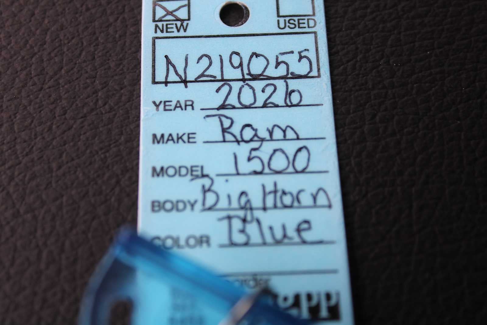 2026 RAM Ram 1500 RAM 1500 BIG HORN CREW CAB 4X4 5'7' BOX