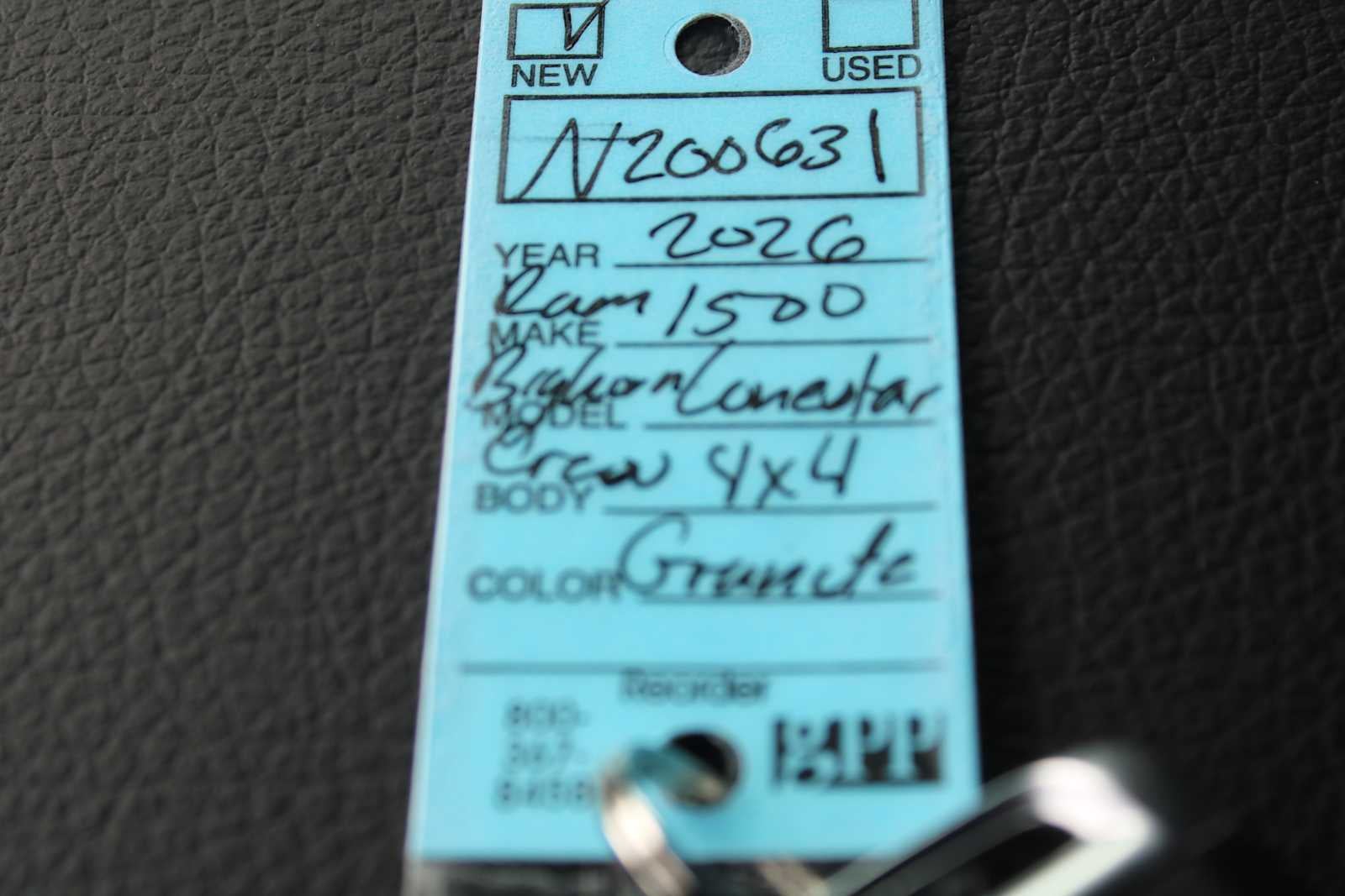 2026 RAM Ram 1500 RAM 1500 BIG HORN CREW CAB 4X4 5'7' BOX