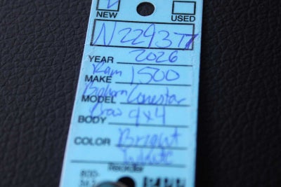 2026 RAM Ram 1500 RAM 1500 BIG HORN CREW CAB 4X4 5'7' BOX