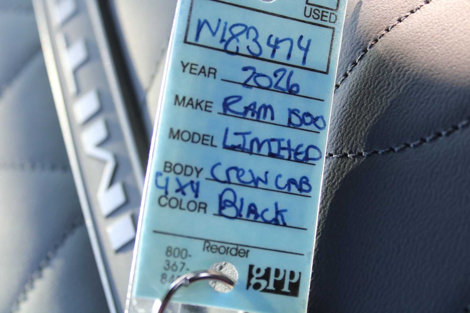 2026 RAM Ram 1500 RAM 1500 LIMITED CREW CAB 4X4 5'7' BOX