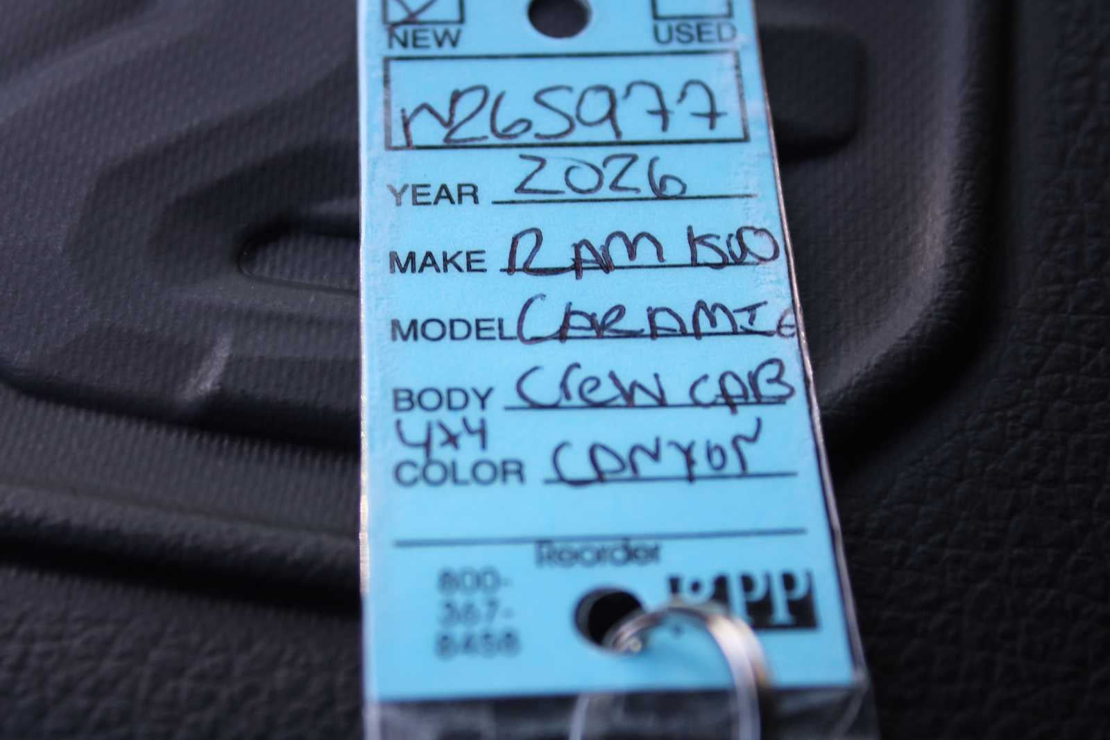 2026 RAM Ram 1500 RAM 1500 LARAMIE CREW CAB 4X4 5'7' BOX