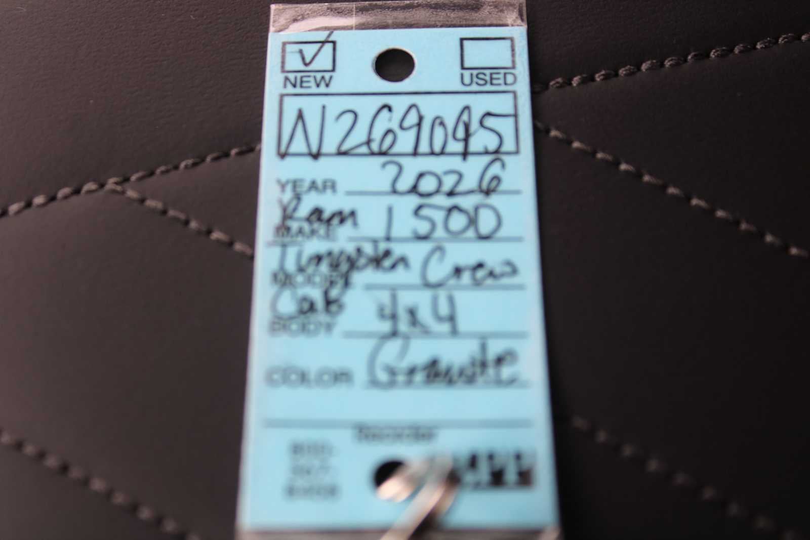 2026 RAM Ram 1500 RAM 1500 TUNGSTEN CREW CAB 4X4