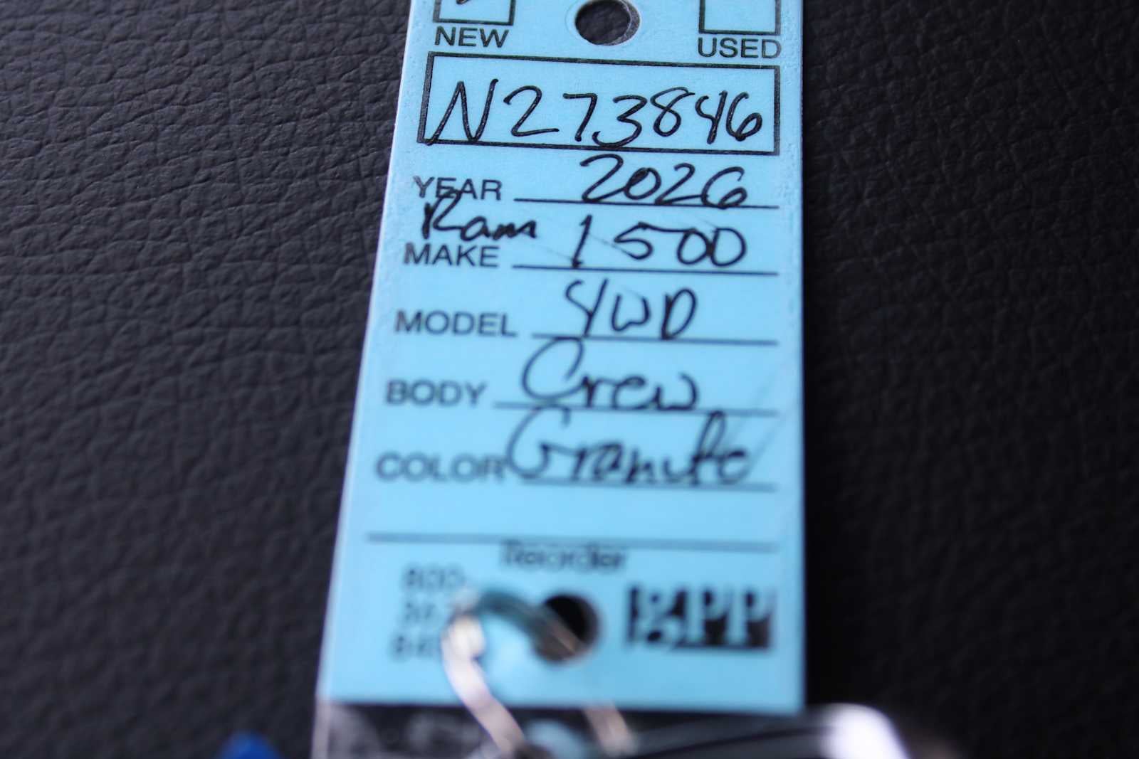 2026 RAM Ram 1500 RAM 1500 REBEL CREW CAB 4X4 5'7' BOX