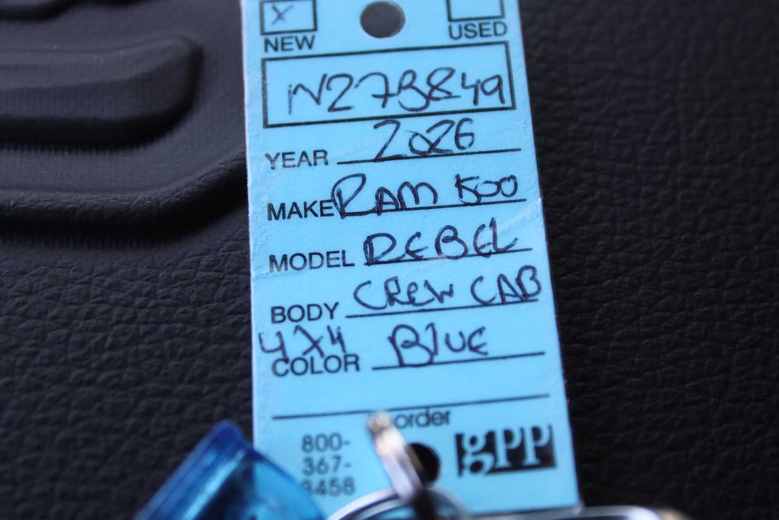 2026 RAM Ram 1500 RAM 1500 REBEL CREW CAB 4X4 5'7' BOX