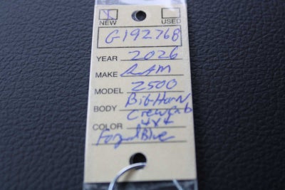 2026 RAM Ram 2500 RAM 2500 BIG HORN CREW CAB 4X4 6'4' BOX