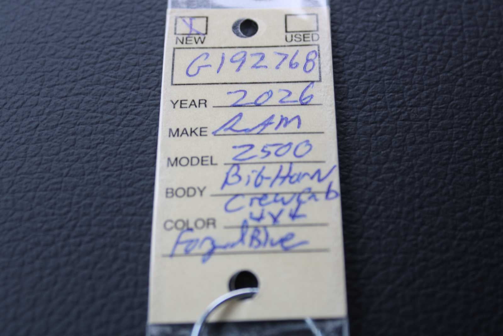 2026 RAM Ram 2500 RAM 2500 BIG HORN CREW CAB 4X4 6'4' BOX