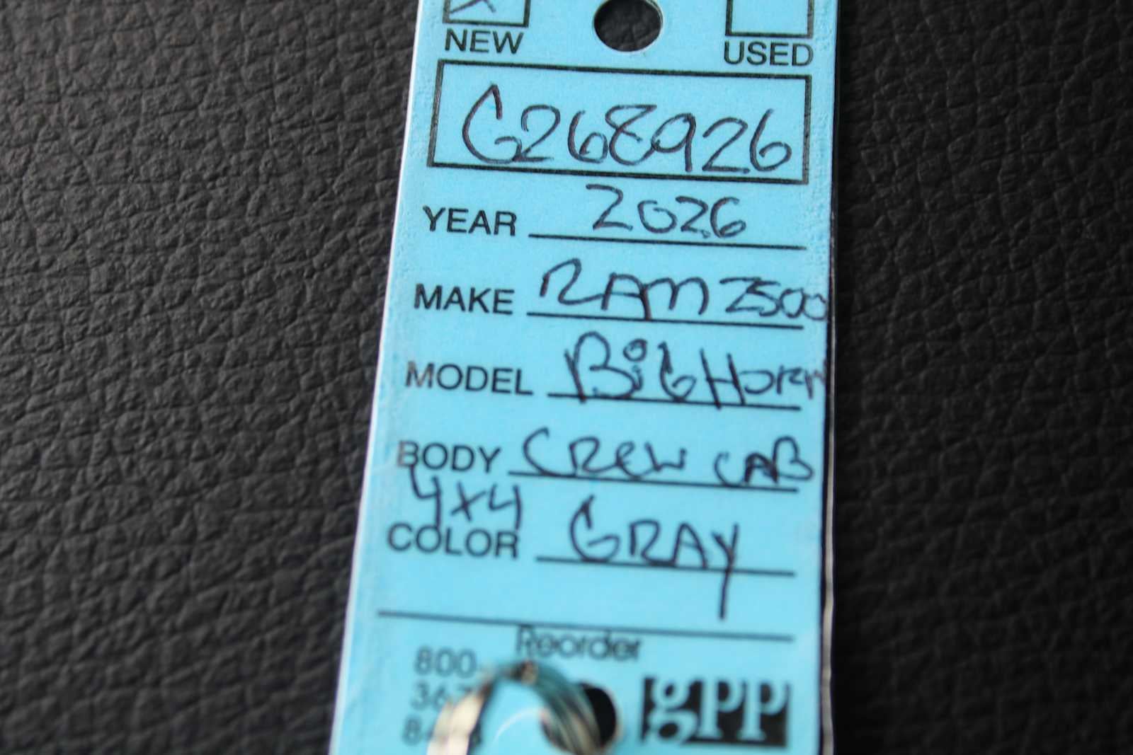 2026 RAM Ram 2500 RAM 2500 BIG HORN CREW CAB 4X4 6'4' BOX