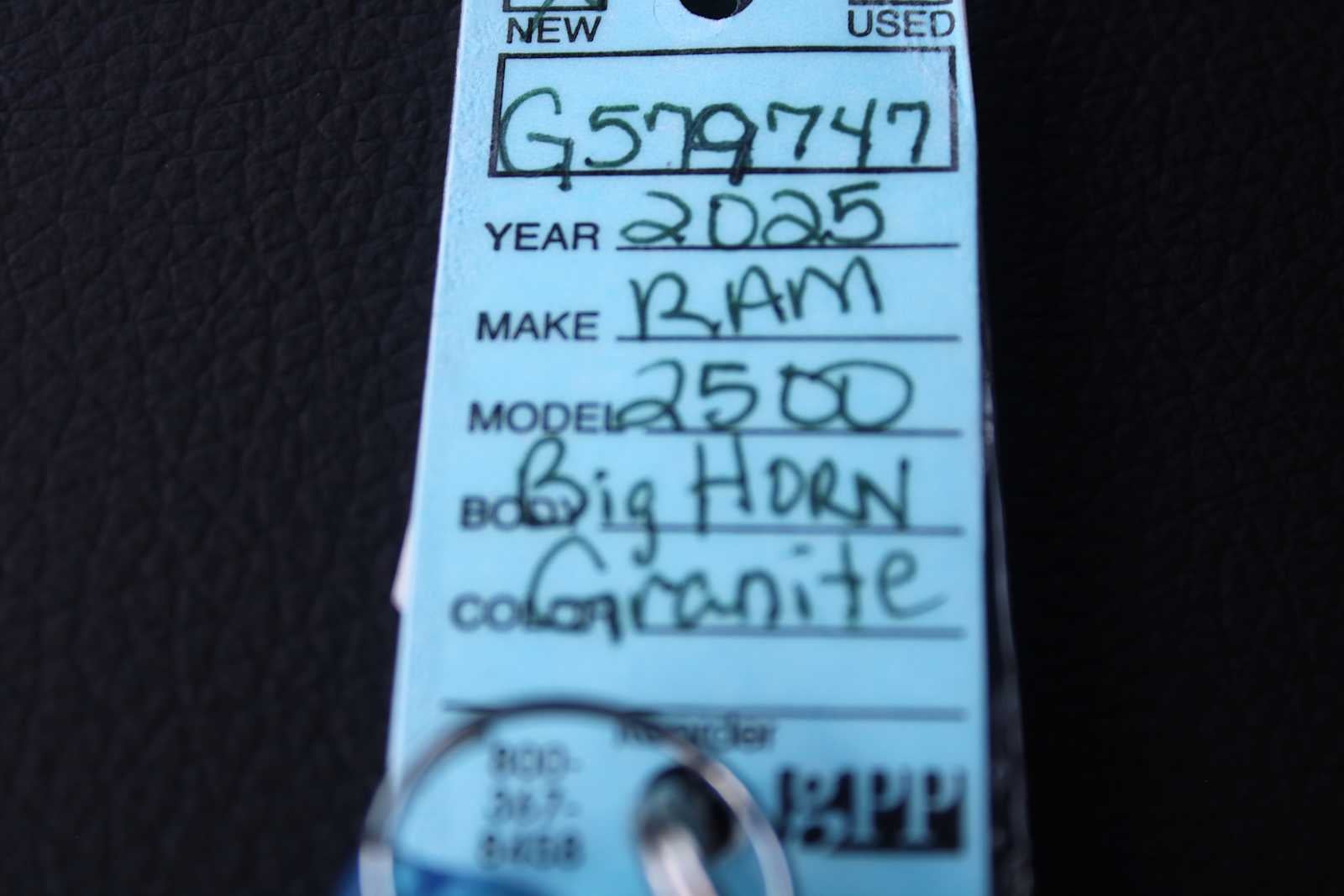 2025 RAM Ram 2500 RAM 2500 BIG HORN CREW CAB 4X4 6'4' BOX