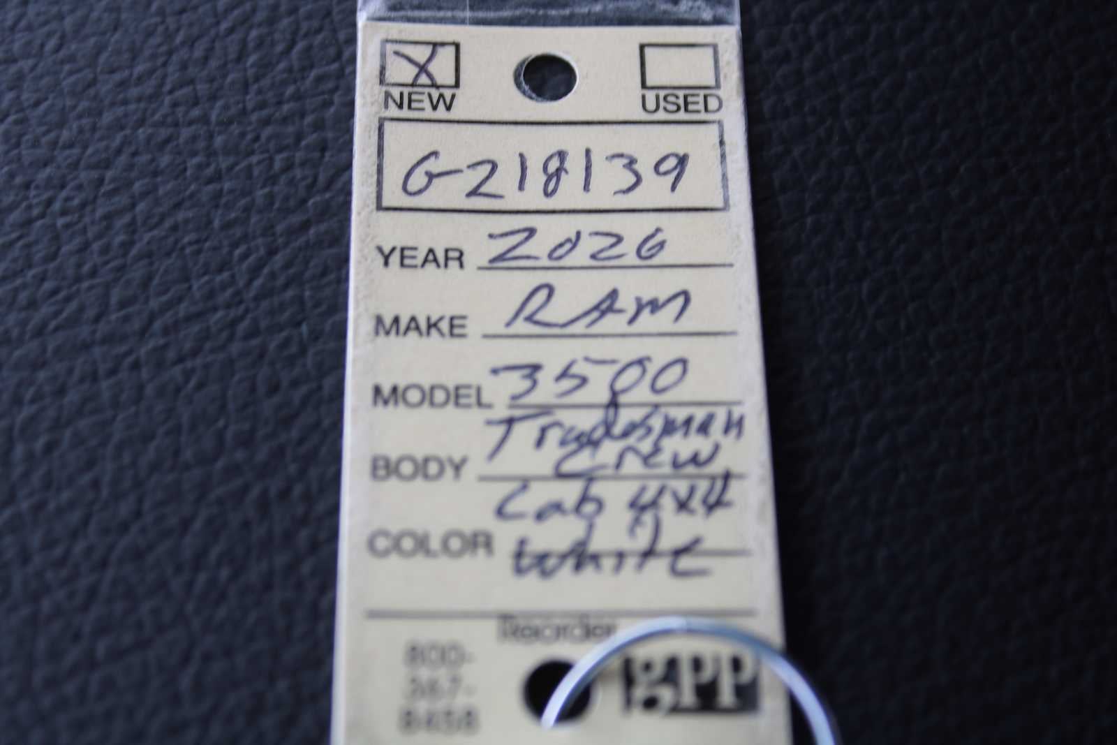 2026 RAM Ram 3500 RAM 3500 TRADESMAN CREW CAB 4X4 8' BOX