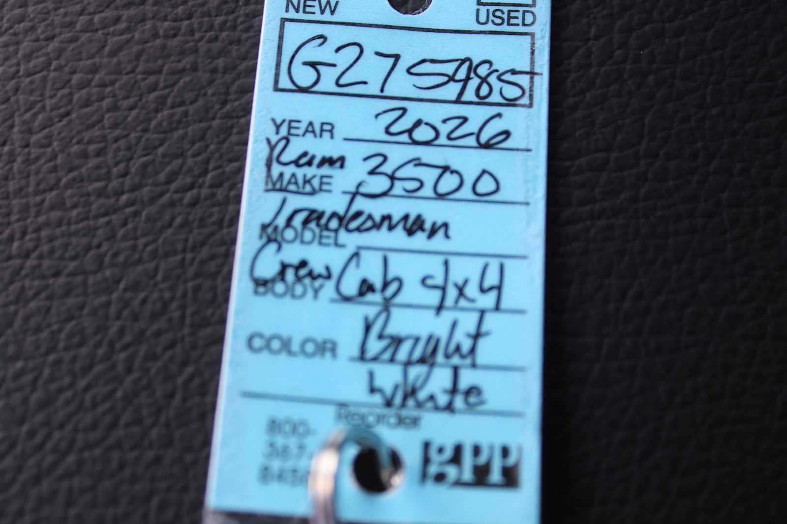 2026 RAM Ram 3500 RAM 3500 TRADESMAN CREW CAB 4X4 8' BOX