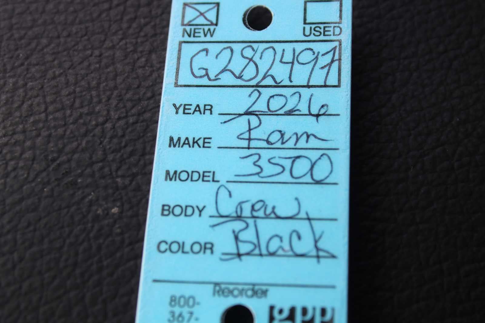 2026 RAM Ram 3500 RAM 3500 TRADESMAN CREW CAB 4X4 8' BOX