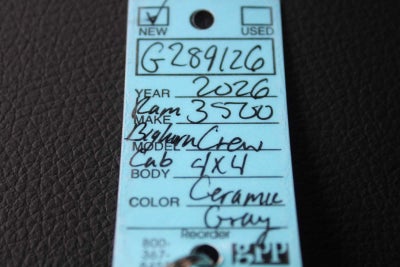 2026 RAM 3500 Big Horn