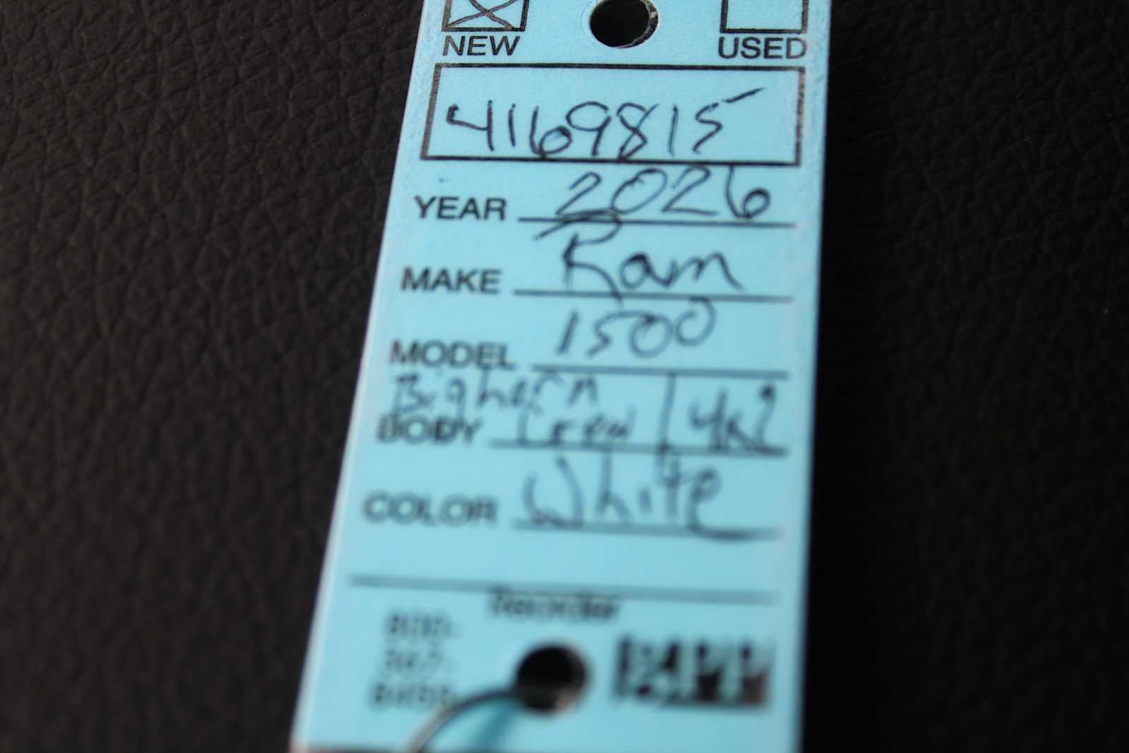 2026 RAM Ram 1500 RAM 1500 BIG HORN CREW CAB 4X2 5'7' BOX