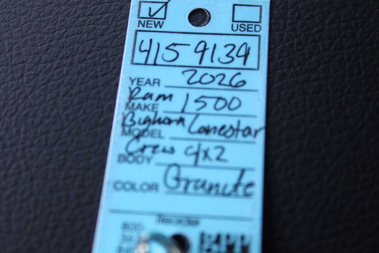 2026 RAM Ram 1500 RAM 1500 BIG HORN CREW CAB 4X2 5'7' BOX