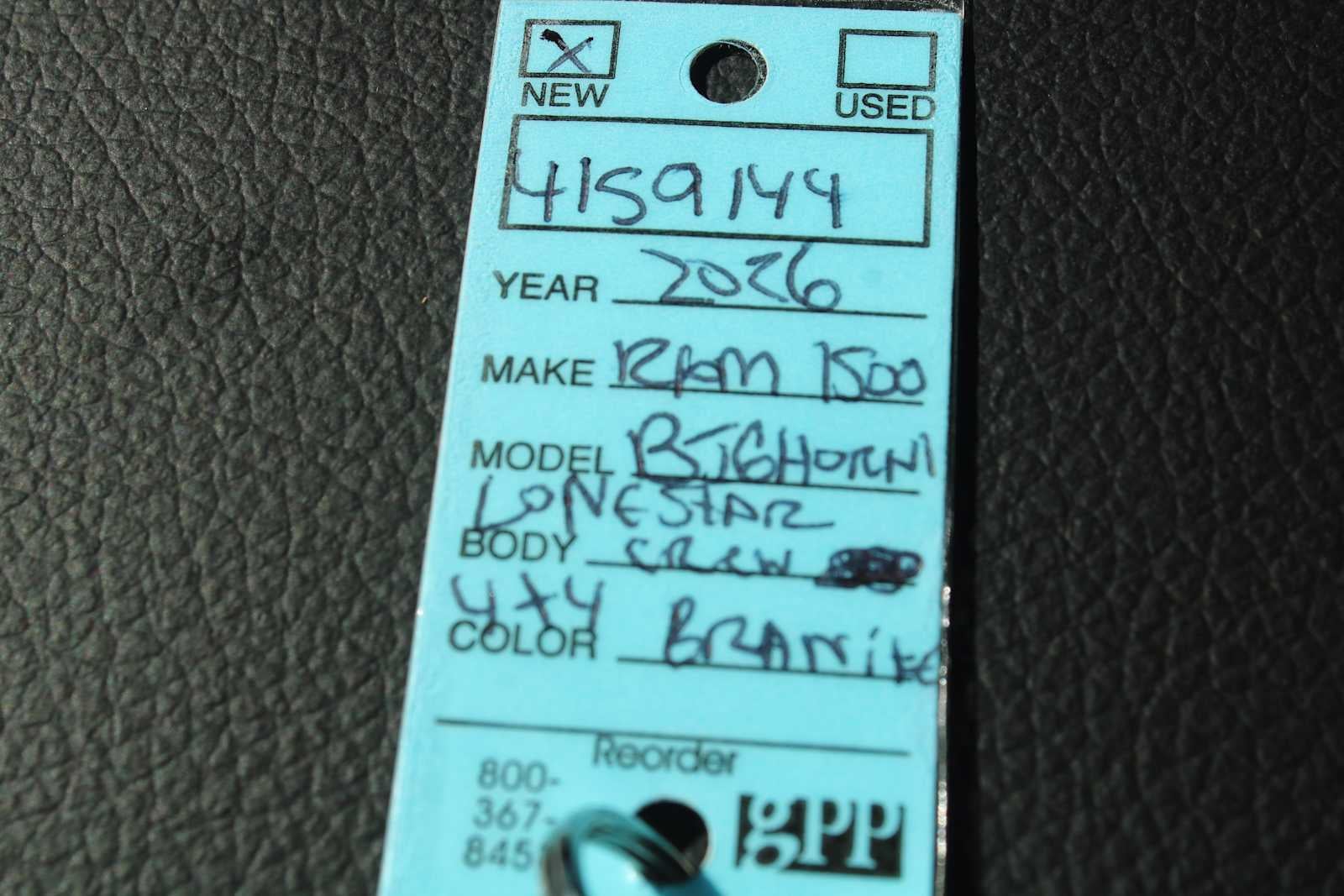 2026 RAM Ram 1500 RAM 1500 BIG HORN CREW CAB 4X2 5'7' BOX