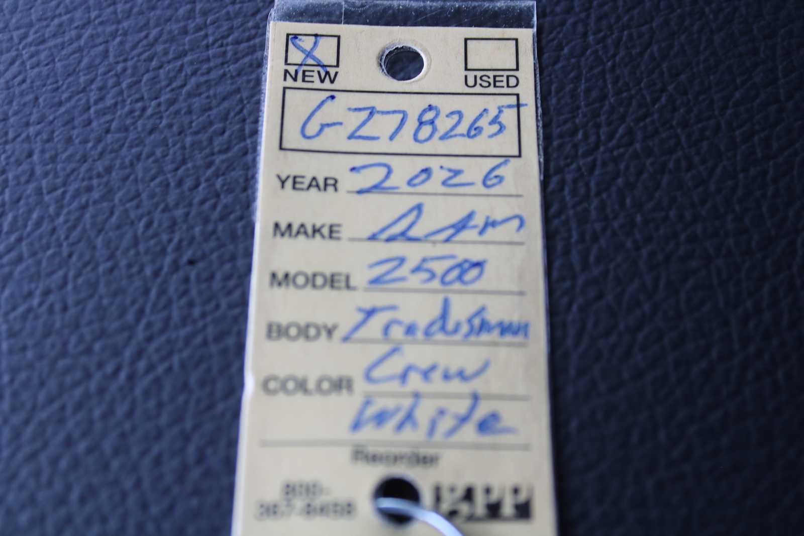 2026 RAM Ram 2500 RAM 2500 TRADESMAN CREW CAB 4X4 6'4' BOX