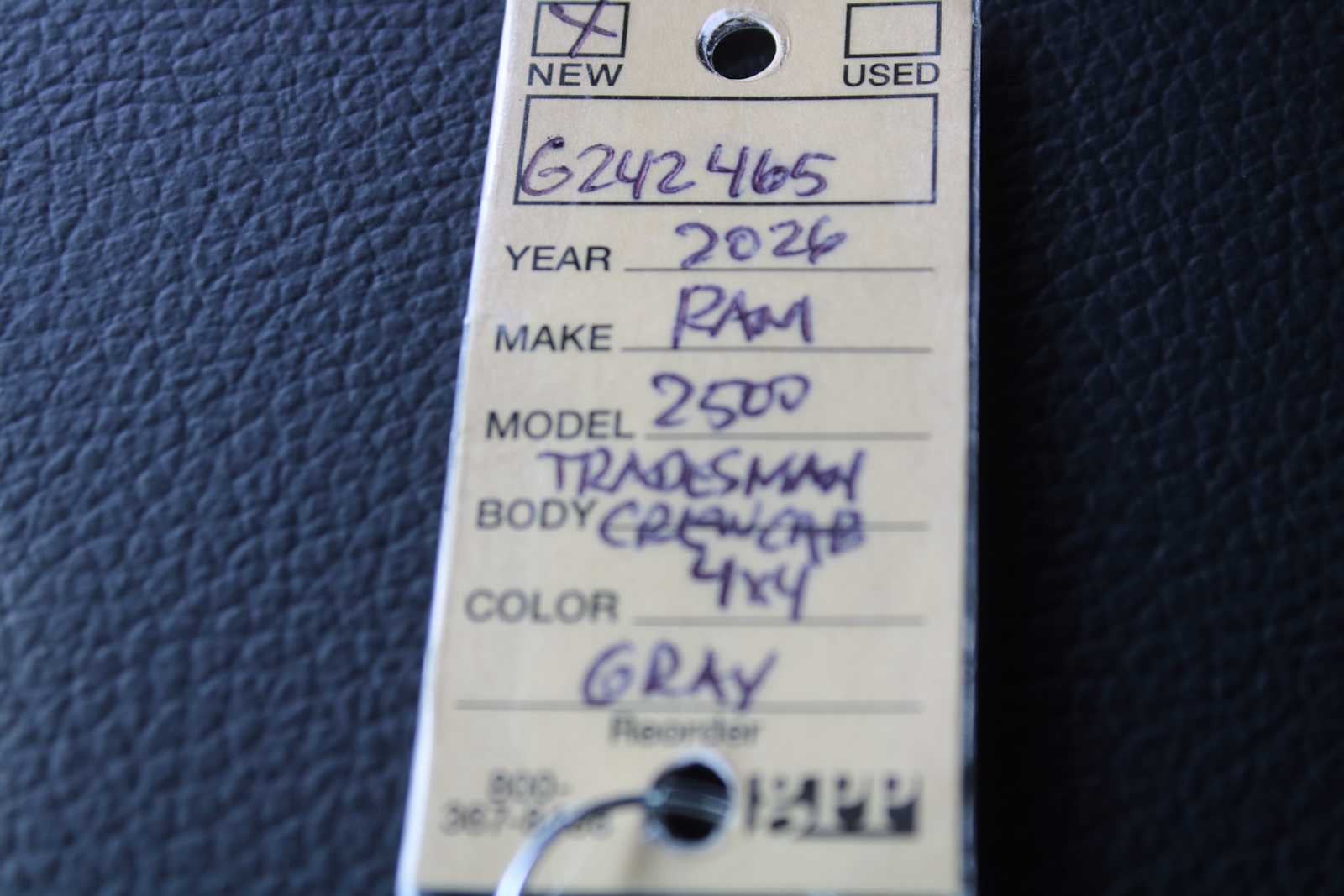 2026 RAM Ram 2500 RAM 2500 TRADESMAN CREW CAB 4X4 6'4' BOX