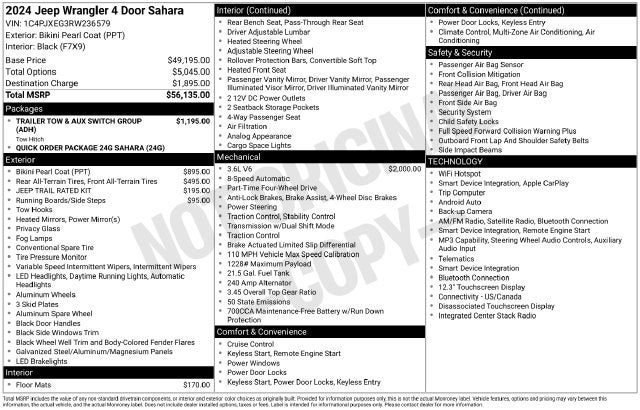 2024 Jeep Wrangler Sahara